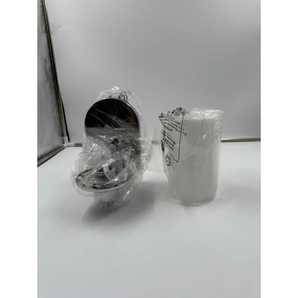 MONKFISH Wall Light 1 Light, White Frosted Glass Shade Wall Sconce for Bathro...